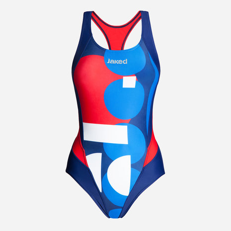 Badpak Olympic Blauw/Rood